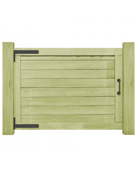 Cancello da Giardino in Legno di Pino Impregnato 75x100 cm