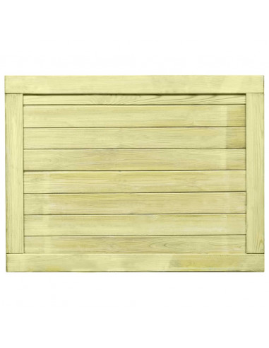 Cancello da Giardino in Legno di Pino Impregnato 75x100 cm