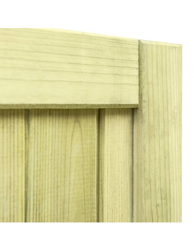 Cancello da Giardino in Legno di Pino Impregnato 75x100 cm