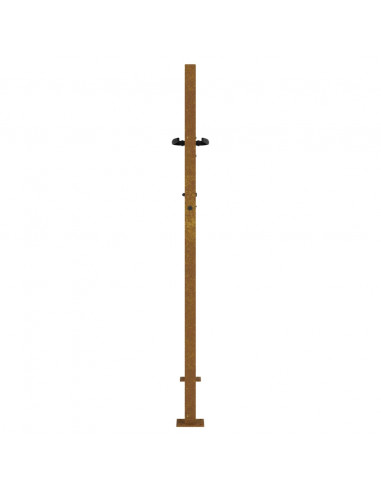 Cancello da Giardino 105x155 cm in Acciaio Corten