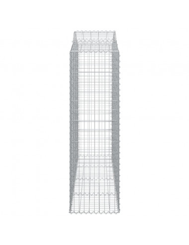 Cesti Gabbioni ad Arco 30 pz 200x50x160/180 cm Ferro Zincato