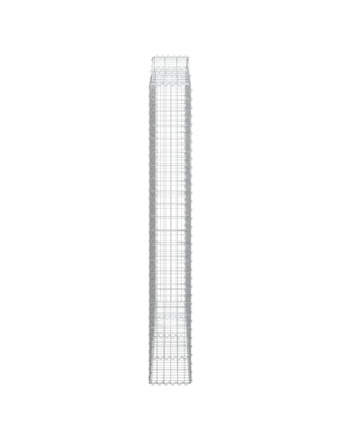 Cesti Gabbioni ad Arco 2 pz 200x30x220/240 cm Ferro Zincato