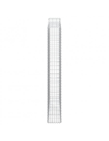 Cesti Gabbioni ad Arco 3 pz 200x30x220/240 cm Ferro Zincato