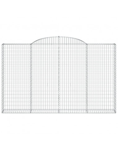 Cesto Gabbione ad Arco 300x30x180/200 cm Ferro Zincato