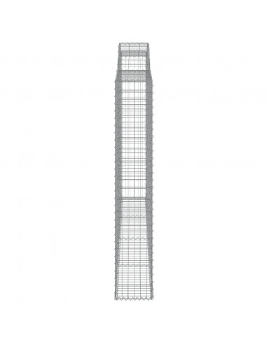 Cesto Gabbione ad Arco 300x30x180/200 cm Ferro Zincato