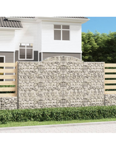 Cesto Gabbione ad Arco 300x30x180/200 cm Ferro Zincato