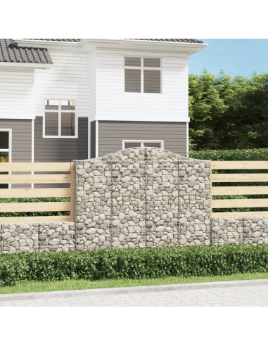 Cesto Gabbione ad Arco 200x30x160/180 cm Ferro Zincato