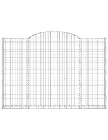 Cesto Gabbione ad Arco 300x30x200/220 cm Ferro Zincato