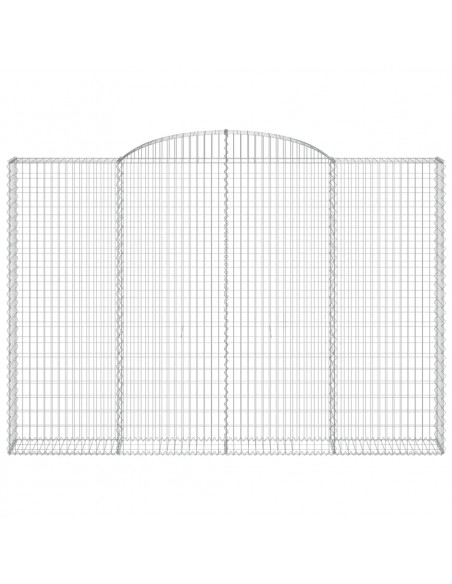 Cesto Gabbione ad Arco 300x30x200/220 cm Ferro Zincato
