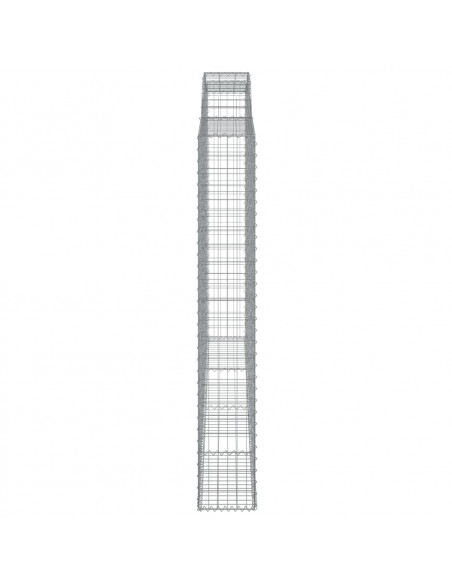 Cesto Gabbione ad Arco 300x30x200/220 cm Ferro Zincato