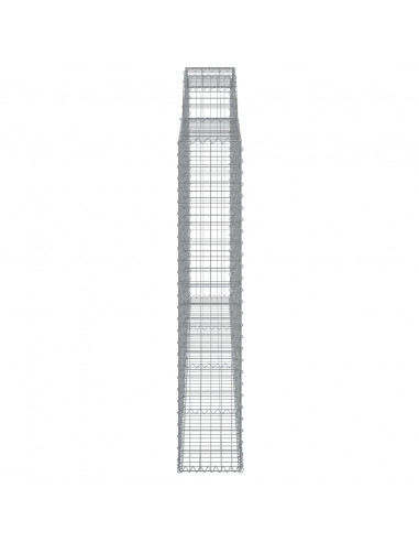 Cesti Gabbioni ad Arco 5 pz 300x30x160/180 cm Ferro Zincato