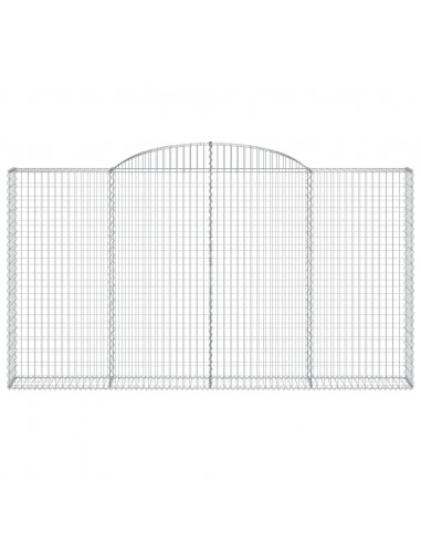 Cesti Gabbioni ad Arco 7 pz 300x30x160/180 cm Ferro Zincato