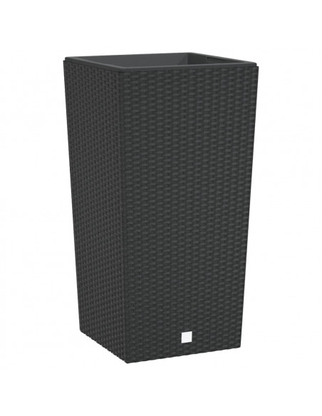 Fioriera con Interno Rimovibile Antracite 21 / 49 L PP Rattan