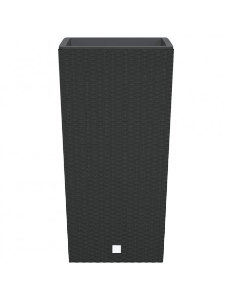 Fioriera con Interno Rimovibile Antracite 21 / 49 L PP Rattan