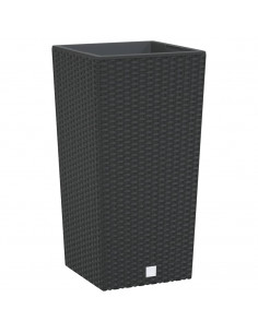 Fioriera con Interno Rimovibile Antracite 11 / 26,5 L PP Rattan 2