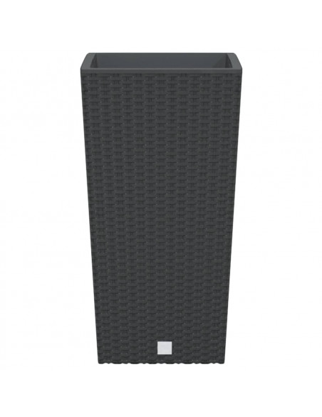 Fioriera con Interno Rimovibile Antracite 11 / 26,5 L PP Rattan