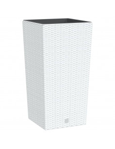 Fioriera con Interno Rimovibile Bianca 21 / 49 L PP Rattan 2