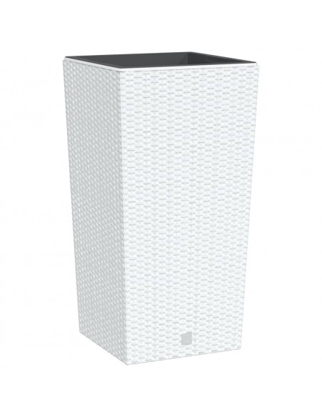 Fioriera con Interno Rimovibile Bianca 21 / 49 L PP Rattan