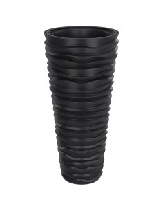 Fioriera con Interno Rimovibile Antracite 18/45 L PP Scanalato