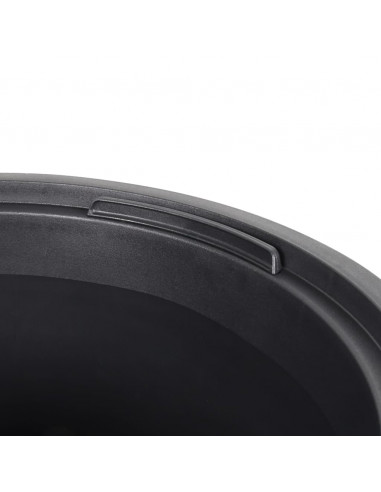 Fioriera con Interno Rimovibile Antracite 18/45 L PP Scanalato