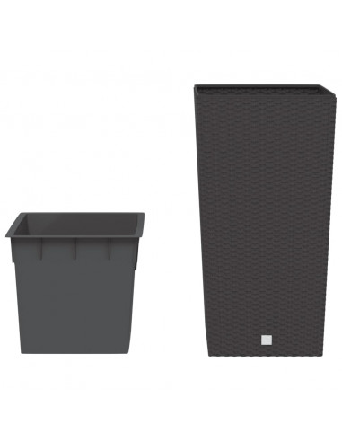 Fioriera con Interno Rimovibile Marrone 21 / 49 L PP Rattan