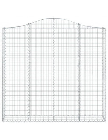 Cesti Gabbioni ad Arco 6 pz 200x30x180/200 cm Ferro Zincato