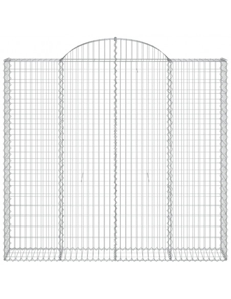Cesti Gabbioni ad Arco 30 pz 200x50x180/200 cm Ferro Zincato