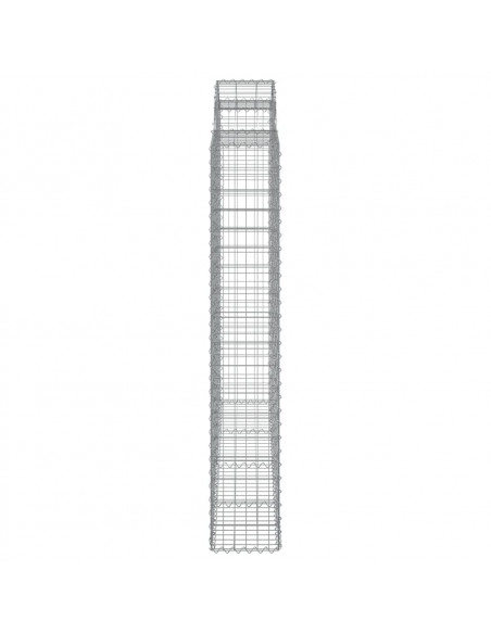 Cesti Gabbioni ad Arco 30 pz 200x50x180/200 cm Ferro Zincato
