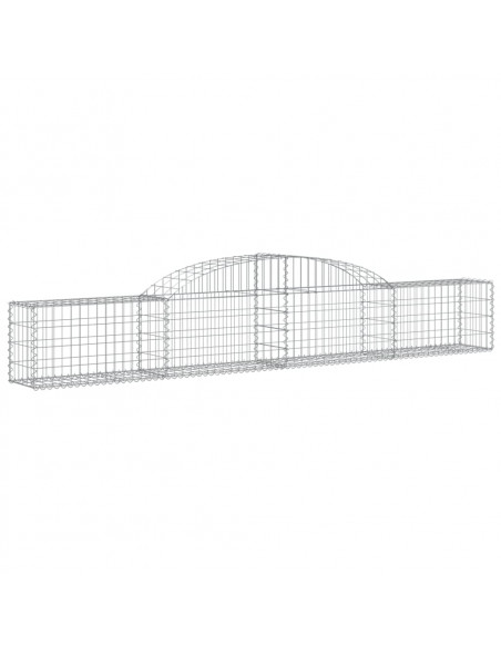 Cesti Gabbioni ad Arco 20 pz 300x30x40/60 cm Ferro Zincato