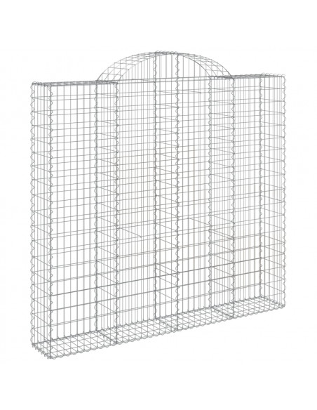Cesti Gabbioni ad Arco 25 pz 200x50x180/200 cm Ferro Zincato