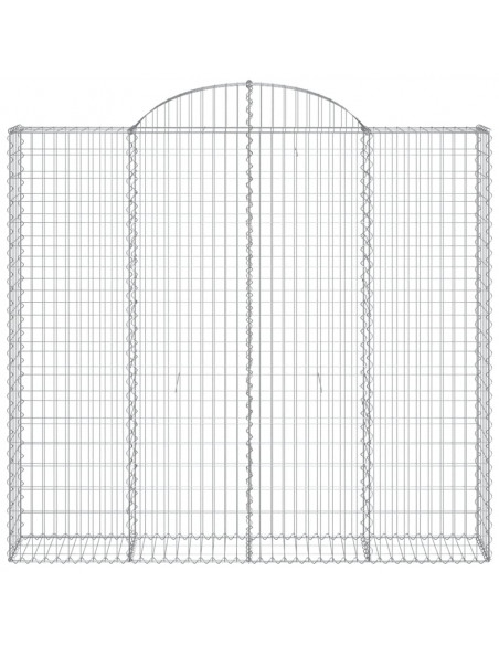 Cesti Gabbioni ad Arco 25 pz 200x50x180/200 cm Ferro Zincato