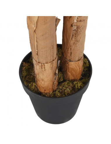 Albero di Banano Artificiale 22 Foglie 200 cm Verde