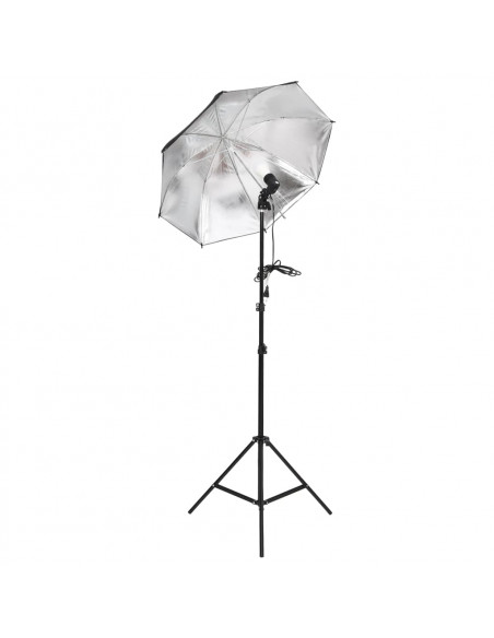 Kit per Studio Fotografico con Set di Luci e Fondale