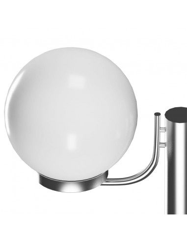 Lampione da Giardino con 2 Lampade 220 cm