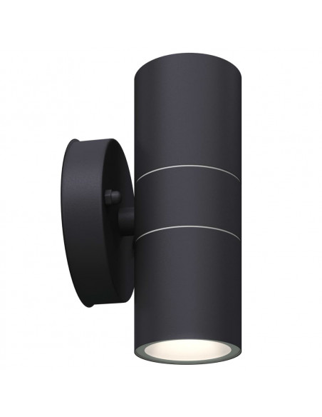 Applique LED Parete 2 pz Acciaio Inox Proiezione Alto/ Basso