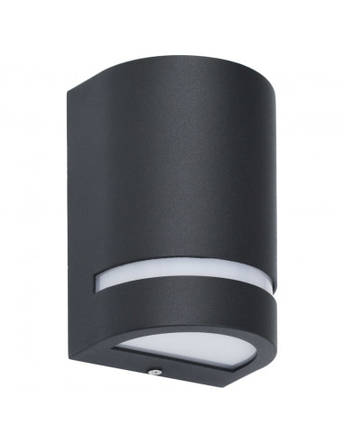 Lampade da Parete da Esterno 2 pz 35 W Nere Semicircolari