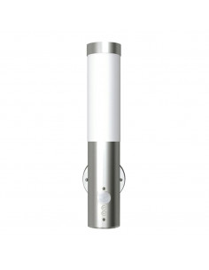 Lampioncini in acciaio inox, sensore di movimento,2 x 60w