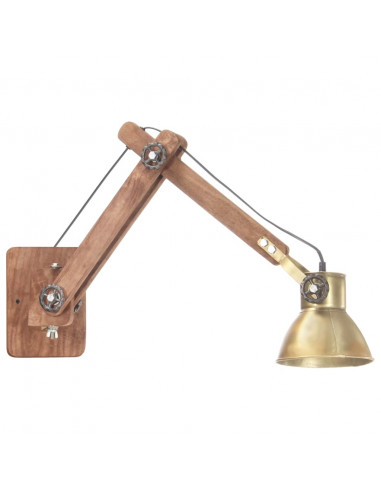 Lampada da Parete Stile Industriale Ottone Rotonda E27