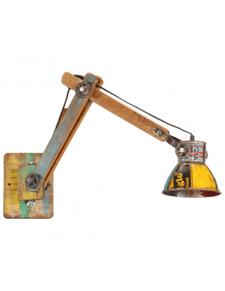 Lampada da Parete in Stile Industriale Rotonda Multicolore E27