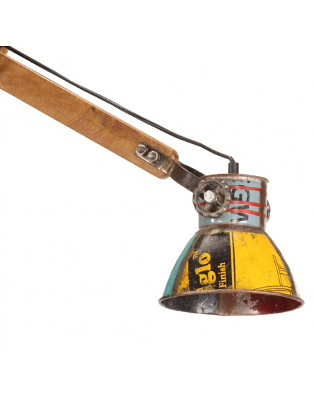 Lampada da Parete in Stile Industriale Rotonda Multicolore E27