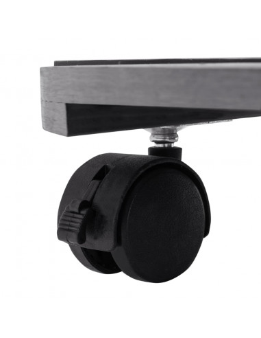 Carrelli Portavasi 2 pz Grigi Ø30x7,5 cm in WPC