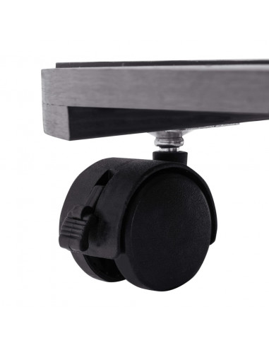 Carrelli Porta Piante 4 pz Grigi Ø30x7,5 cm WPC