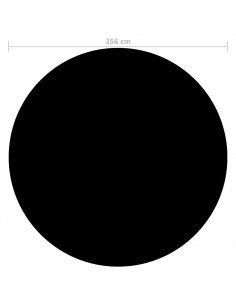 Copertura per Piscina Nera 356 cm PE 2
