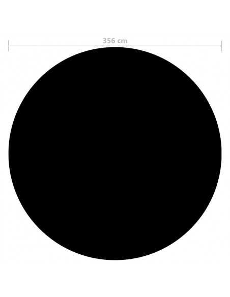 Copertura per Piscina Nera 356 cm PE