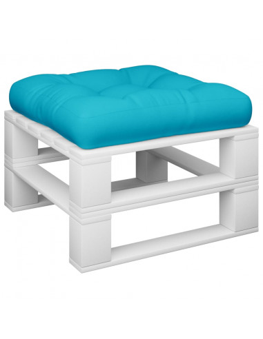 Cuscino per Pallet Turchese 50x50x12 cm Tessuto