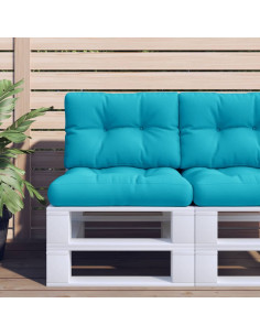 Cuscino per Pallet Turchese 60x40x12 cm Tessuto 2