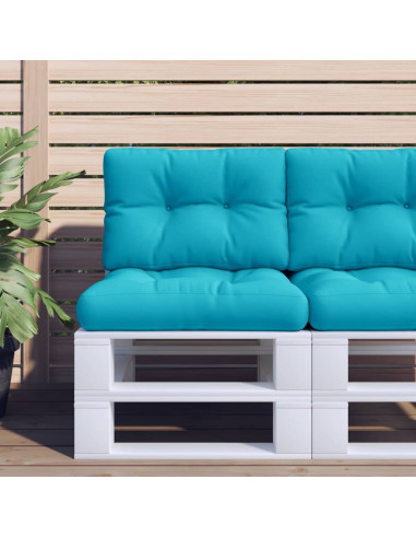 Cuscino per Pallet Turchese 60x40x12 cm Tessuto