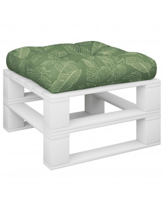 Cuscino per Pallet Motivo a Foglie 60x61,5x10 cm Tessuto Oxford 2