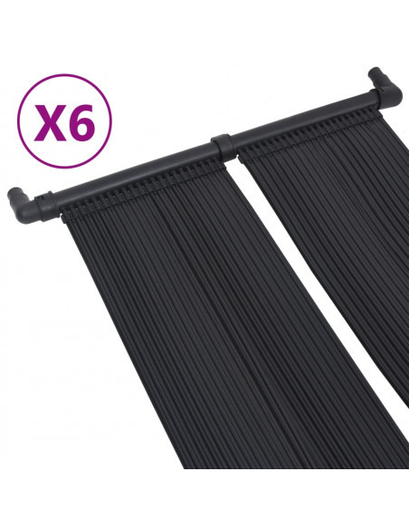 Pannelli Solari Riscaldatori per Piscina 6 pz 80x310 cm