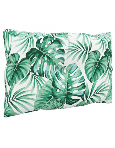 Cuscini per Pallet 2 pz Motivo a Foglie Tessuto